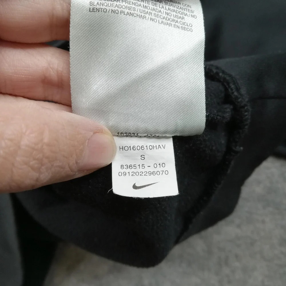 Nike Pullover Mens Small Black Dri-FIT 1/4 Zip Long Sleeve Athletic Training Top